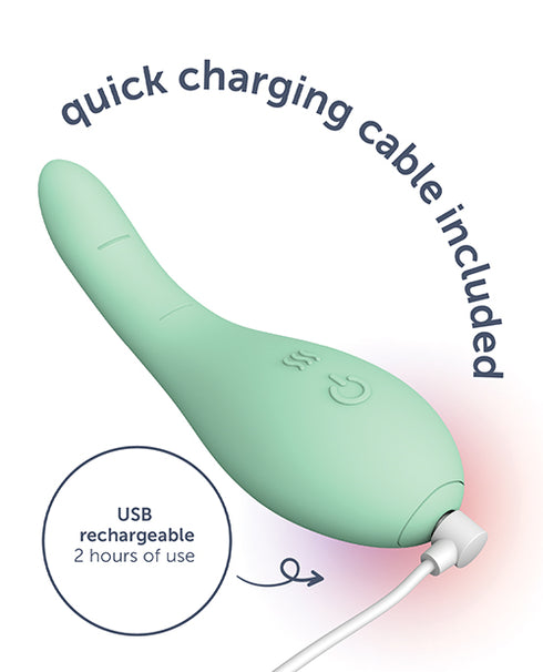 ROMP Free Rechargeable Silicone Pleasure Air Clitoral Vibrator Purple Tester