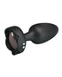 Pretty Love Varian Large Butt Plug w/Multi Color Bottom Light - Black