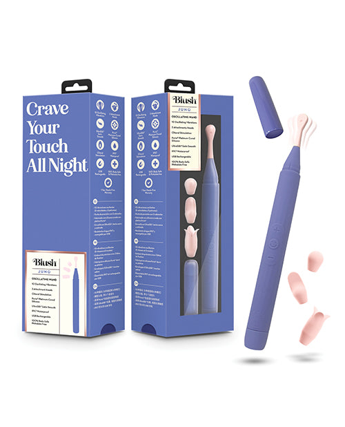 Blush Novelties Blush Juno Oscillating Wand - Purple