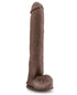 Blush Au Naturel Daddy 14" Sensa Feel Dual Density Dong w/Suction Cup-Chocolate