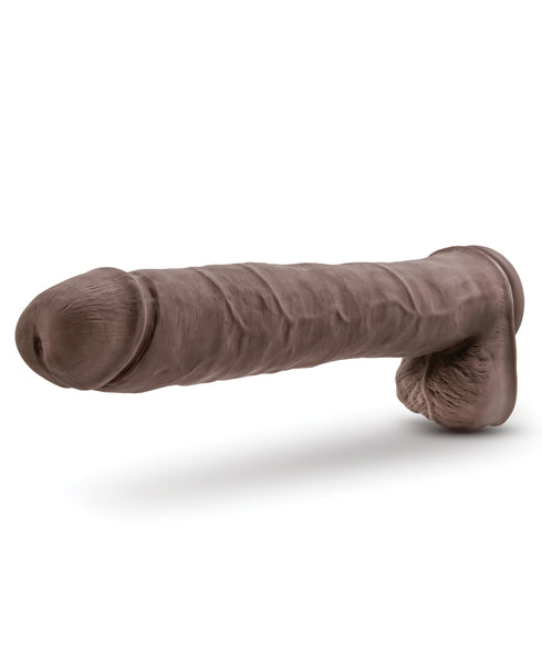 Blush Au Naturel Daddy 14" Sensa Feel Dual Density Dong w/Suction Cup-Chocolate
