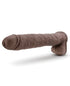 Blush Au Naturel Daddy 14" Sensa Feel Dual Density Dong w/Suction Cup-Chocolate