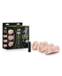 Blush M for Men Self Lubricating Vibrating Stroker Sleeve Kit-Vanilla Pack of 3