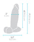 Forto Vibrating Ribbed Plug Rechargeable Remote-Controlled Silicone Anal Plug Large Black