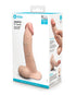 Evolved Real Supple Girthy Poseable 8.5 in. Realistic Dildo With Balls Beige