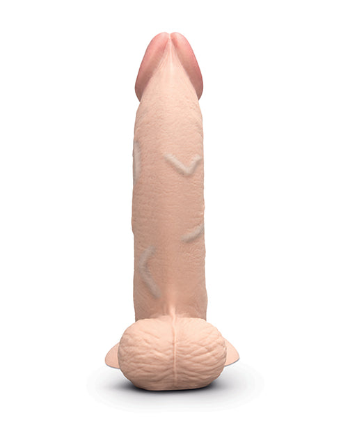 Evolved Real Supple Girthy Poseable 8.5 in. Realistic Dildo With Balls Beige