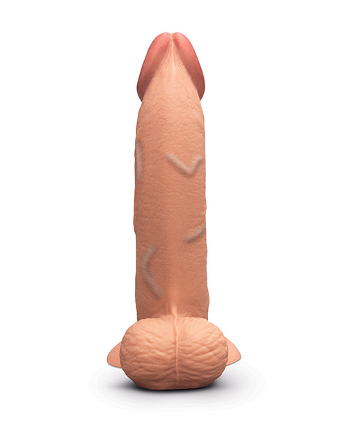 Evolved Real Supple Girthy Poseable 8.5 in. Realistic Dildo With Balls Brown