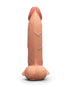 Evolved Real Supple Girthy Poseable 8.5 in. Realistic Dildo With Balls Brown