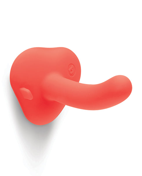 Strap-On-Me Bendable Dual-Density Silicone Suction Cup Dildo Black S