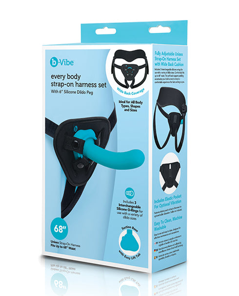 Strap-On-Me Bendable Dual-Density Silicone Suction Cup Dildo Black M