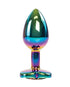 Blue Line Stainless Steel Inverted Micro Jail Time Chastity Cage