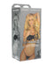 Fantasy Lingerie Radiance Diamond Bra, Garter Belt & Open Back Panty L/XL