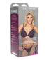 Fantasy Lingerie Radiance Aquamarine Bra & G-String with Pave Detail Straps L/XL
