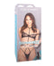 Fantasy X-Tensions Elite Vibrating Hollow Silicone Strap-On 6 in. Brown