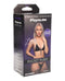 Fantasy Lingerie Domina Bralette & Panty with Zipper Details Berry Queen Size