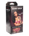 Fantasy Lingerie Domina Crotchless One-Shoulder Teddy with Asymmetrical Front Zipper Berry L/XL