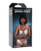 Fantasy Lingerie Domina Cupless High-Neck Halter Teddy with Zipper Detail & Pasties Black M/L