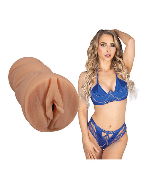 Fantasy X-Tensions Elite Vibrating Hollow Silicone Strap-On 8 in. Light