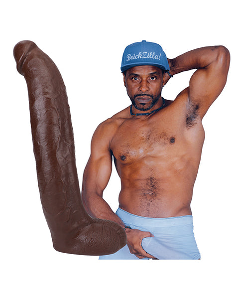 Fantasy X-Tensions Elite Vibrating Hollow Silicone Strap-On 8 in. Brown