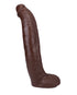 Fantasy X-Tensions Elite Vibrating Hollow Silicone Strap-On 8 in. Brown