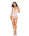 Magic Silk Blue Sky Long Chemise & Boy Short Panty Blue Queen Size