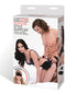 Au Naturel 9.5 in. Posable Dual Density Dildo with Balls Beige