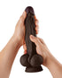 Royals Charlie 5 in. Metallic Curved Dildo Pink