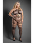 Magic Silk Liquid Onyx Crotchless Panty Black Queen Size