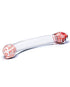 Neo Elite 7.5 in. Silicone Dual Density Dildo with Balls Neon Orange
