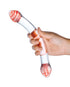Neo Elite 7.5 in. Silicone Dual Density Dildo with Balls Neon Orange