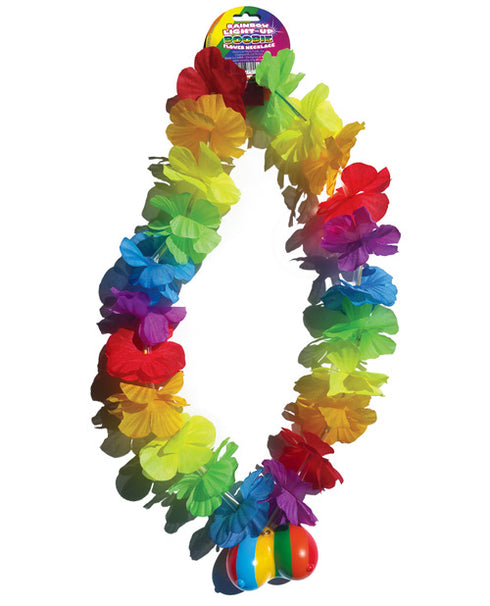 Hott Products Rainbow Light Up Flower Boobie Necklace