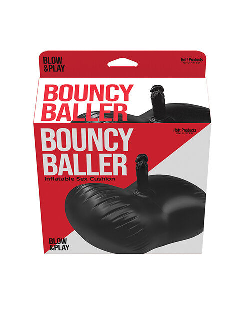 Hott Products Bouncy Baller Inflatable Cushion w/Dildo & Foot Pump