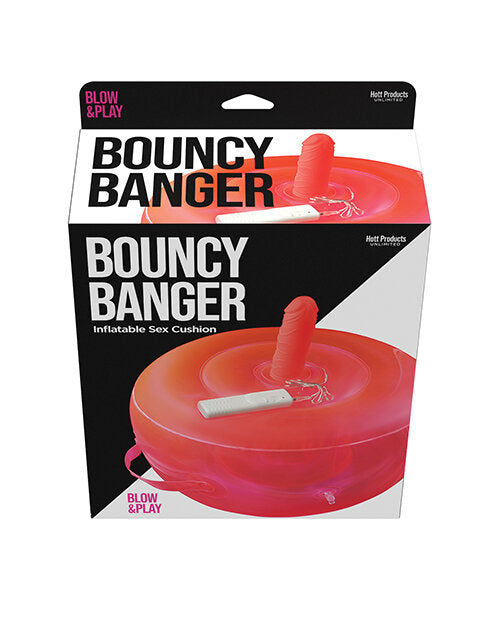 Hott Products Bouncy Banger Inflatable Cushion w/Vibrating Dildo
