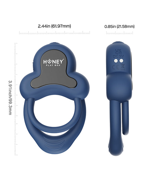 Adam & Eve Double Ring Vibrating Rose Cock Ring