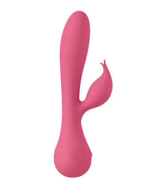 VIVE ENORA Rechargeable Dual-Ended Silicone Pulse-Wave G-Spot & Wand Vibrator Purple Tester