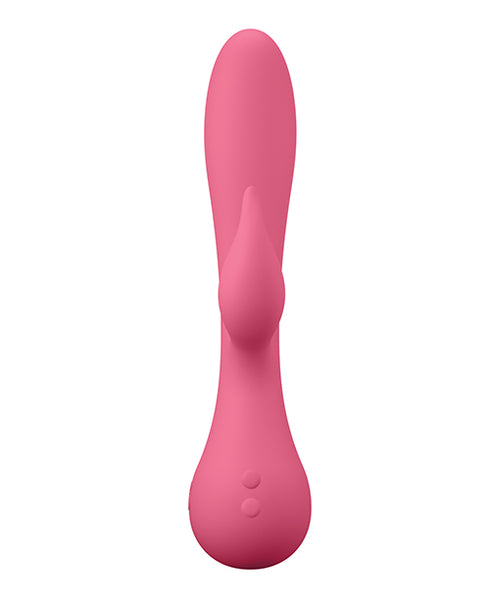 VIVE ENORA Rechargeable Dual-Ended Silicone Pulse-Wave G-Spot & Wand Vibrator Purple Tester