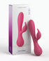 VIVE ENORA Rechargeable Dual-Ended Silicone Pulse-Wave G-Spot & Wand Vibrator Purple Tester