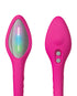 Together Tilt 7 in. Vibrating Silicone Dildo & Harness Set Purple