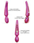 Love to Love Flapping Head Pleaser Wand - Iridescent Berry