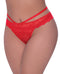 Dreamgirl Butterfly Fishnet Teddy with Garter Straps Watermelon Queen Size