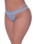 Dreamgirl Lace and Polka Dot Mesh Babydoll and G-String Rose Quartz 1XL