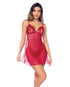 Luxe Babydoll w/Adjustable Straps & G-String - Red L/XL