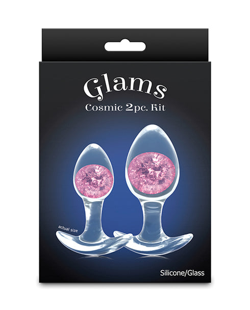 King Cock Clear with Balls 6in Pink