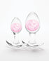 King Cock Clear with Balls 6in Pink