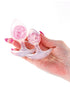 King Cock Clear with Balls 6in Pink