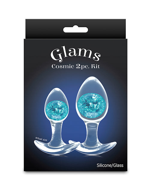 King Cock Clear with Balls 6in Purple