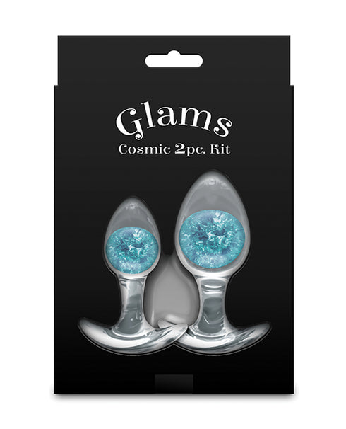 King Cock Clear with Balls 6in Purple