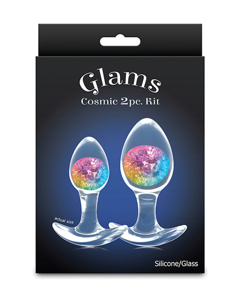 King Cock Clear with Balls 7in Purple