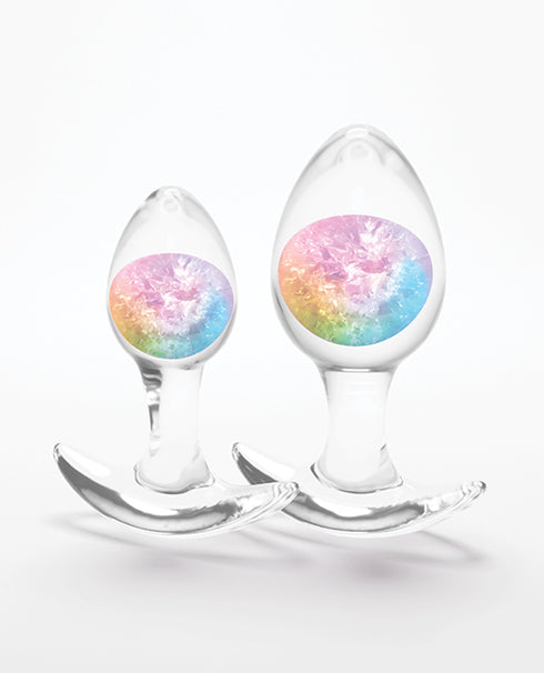 King Cock Clear with Balls 7in Purple