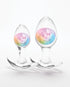 King Cock Clear with Balls 7in Purple